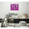 Creative Gallery "Shake Them Bones - Purple" Metal Wall Art Print