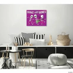 Creative Gallery "Shake Them Bones - Purple" Metal Wall Art Print