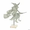 Farmhouse Fall Witch on Broom Halloween Decoration