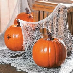Foam Orange Pumpkin Halloween Decoration