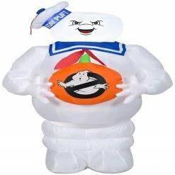 Gemmy Airblown Inflatable Ghostbusters Stay Puft 3.5 ft Tall white