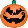 Gemmy Airblown Inflatable Happy Jack O' Lantern 2.5 ft Tall orange