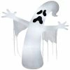 Gemmy Airblown Whimsey Ghost with Streamers Giant (C7 LED White) 12 ft Tall white