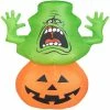 Gemmy Airdorable Airblown Slimer Ghostbusters 1.5 ft Tall green