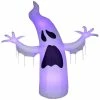 Gemmy Lightshow Airblown ShortCircuit Ghoul Ghost Giant (Black Light) 12 ft Tall white