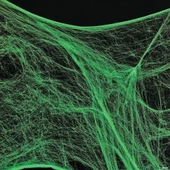 Giant Glow-in-the-Dark Spider Web Halloween Decoration