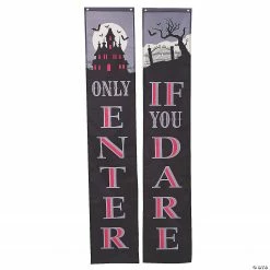 Gothic Pillar Bunting Halloween Decoration - 2 Pc.