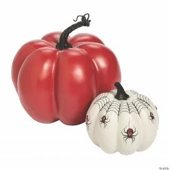 Gothic Pumpkins Halloween Decorations - 2 Pc.