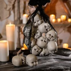 Halloween Bag of Doll Heads