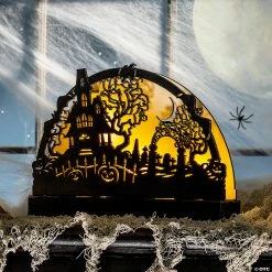 Halloween LED Haunted House Table Decoration