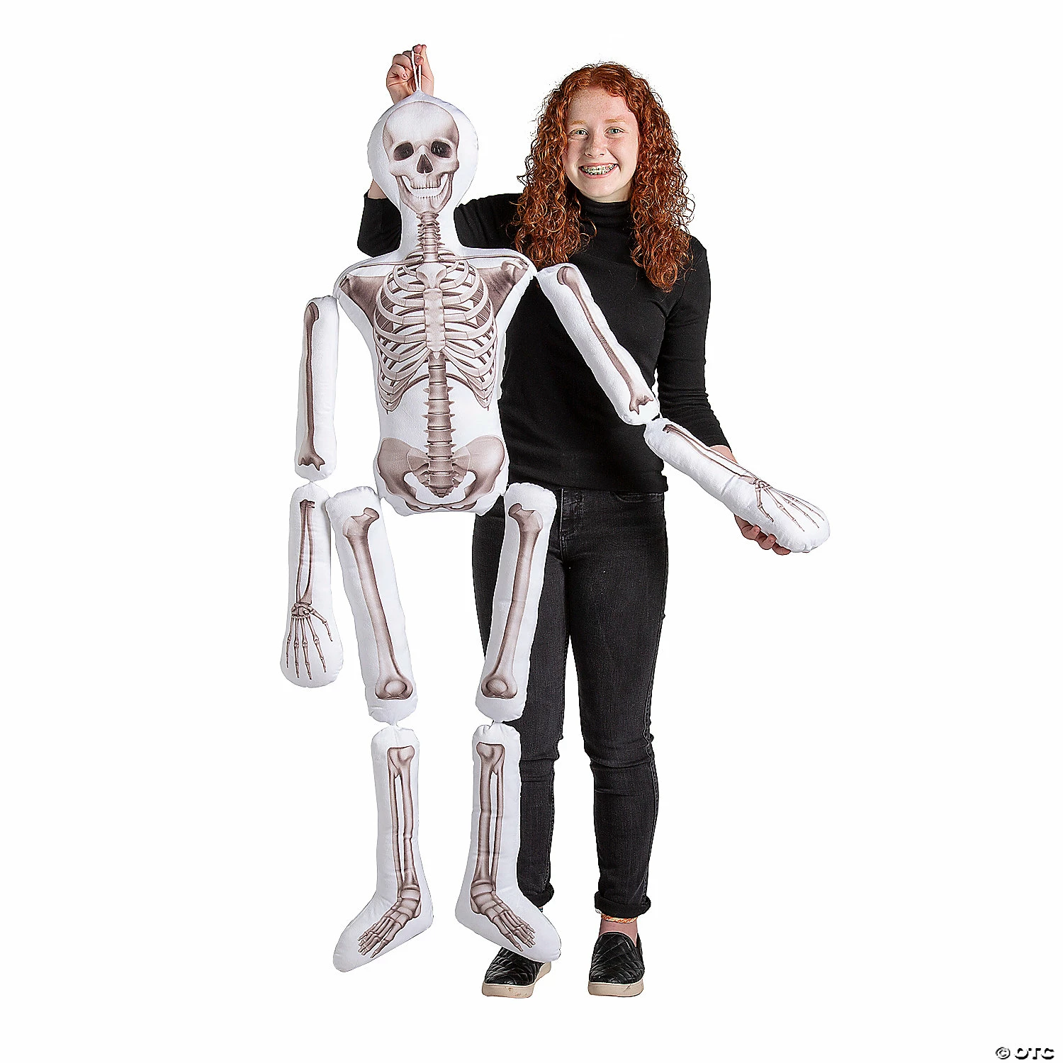 Halloween Plush Skeleton Pillow - Image 4