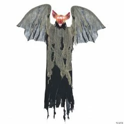 Hanging Bat with Wings Halloween Decoration