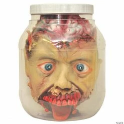 Head in Jar Halloween Decoration