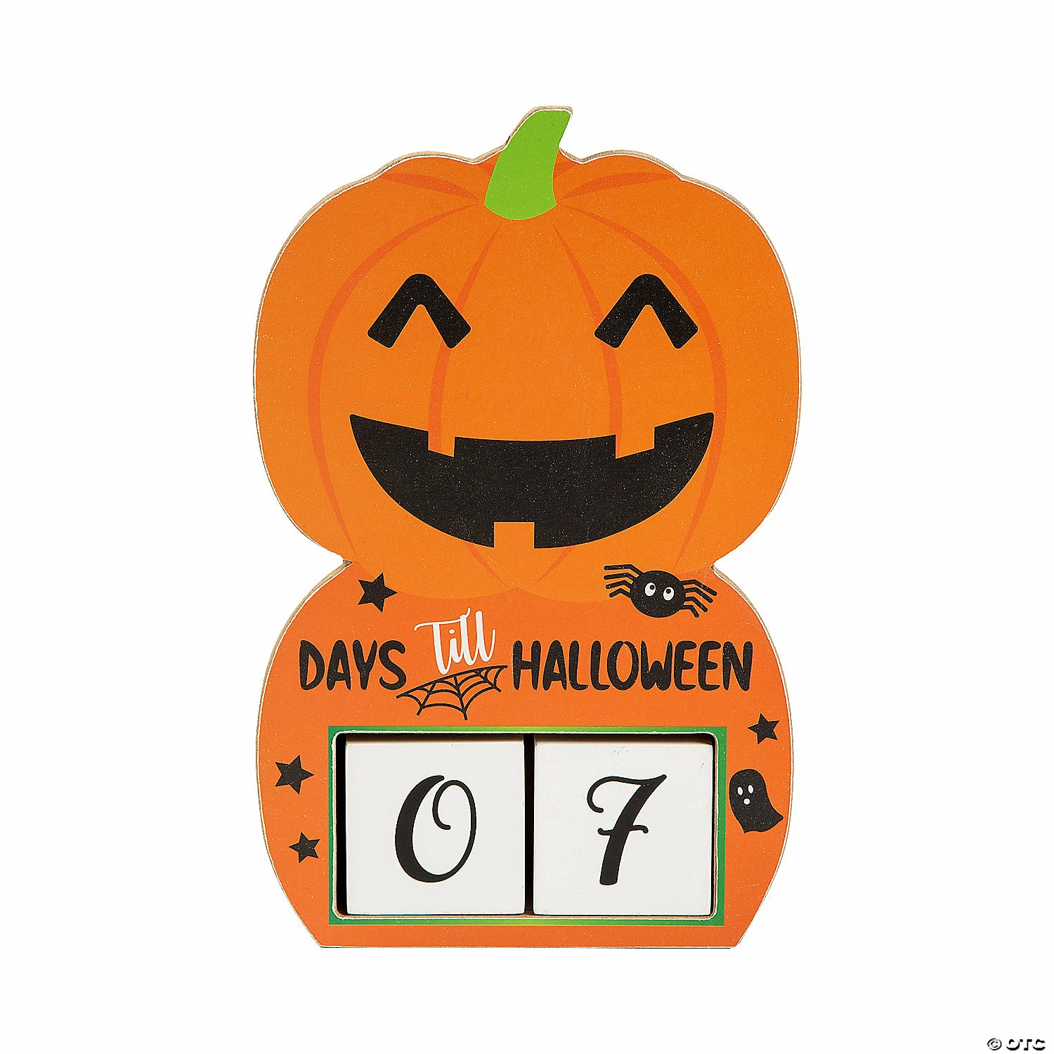 Jack-O’-Lantern Halloween Countdown Tabletop Sign - Image 2