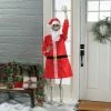 Large Posable Skeleton Santa Outfit