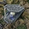 LED Skull in Coffin Halloween Decoration