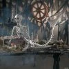 Life-Size Original Mermaid Skeleton Halloween Decoration