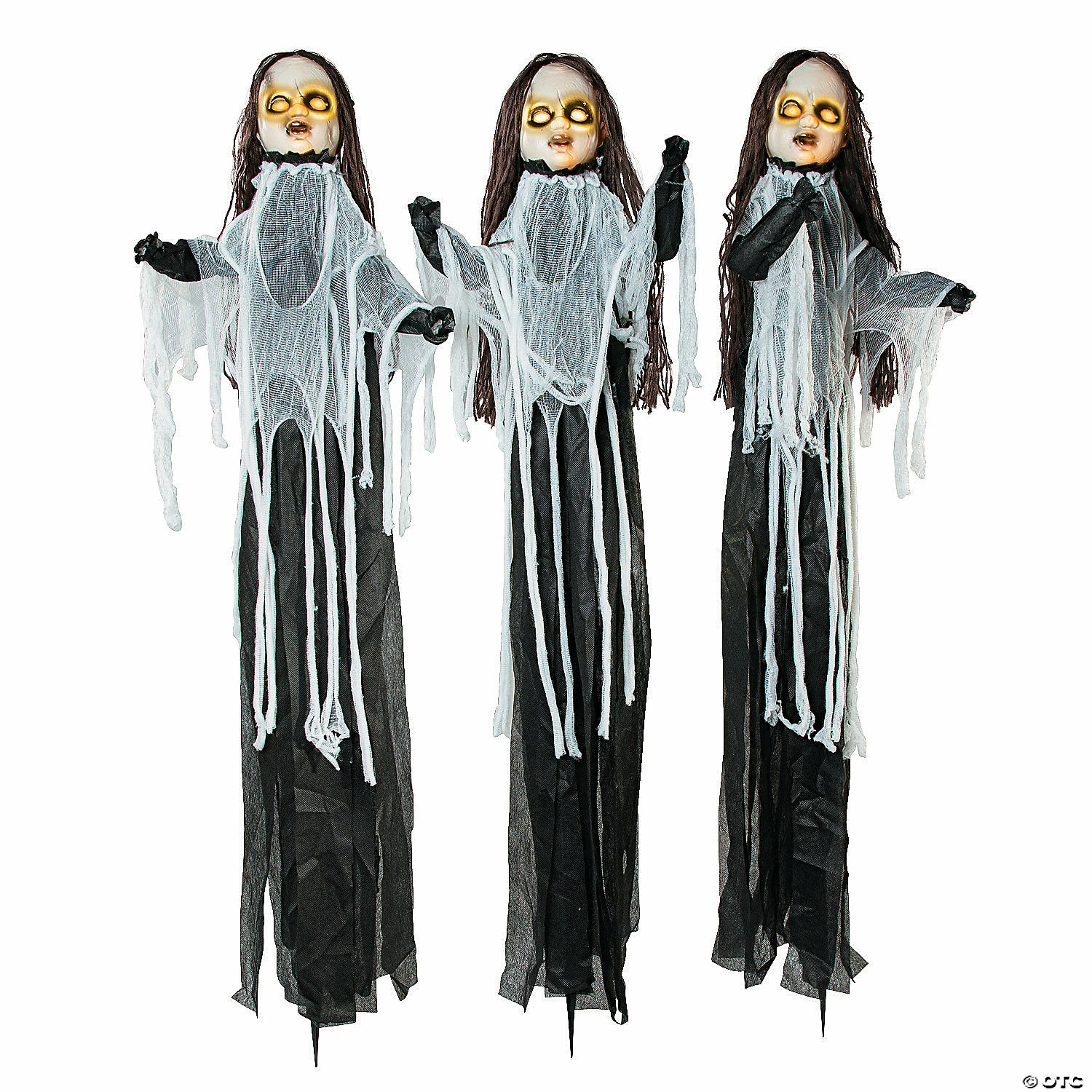 Light-Up Spooky Doll Yard Stake Halloween Decorations - 3 Pc. - Image 2
