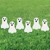 Mini Ghost Sidewalk Sign Halloween Decorations - 6 Pc.
