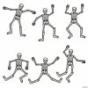 Mini Jointed Skeleton Cutouts – 6 Pc.