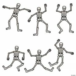 Mini Jointed Skeleton Cutouts – 6 Pc.
