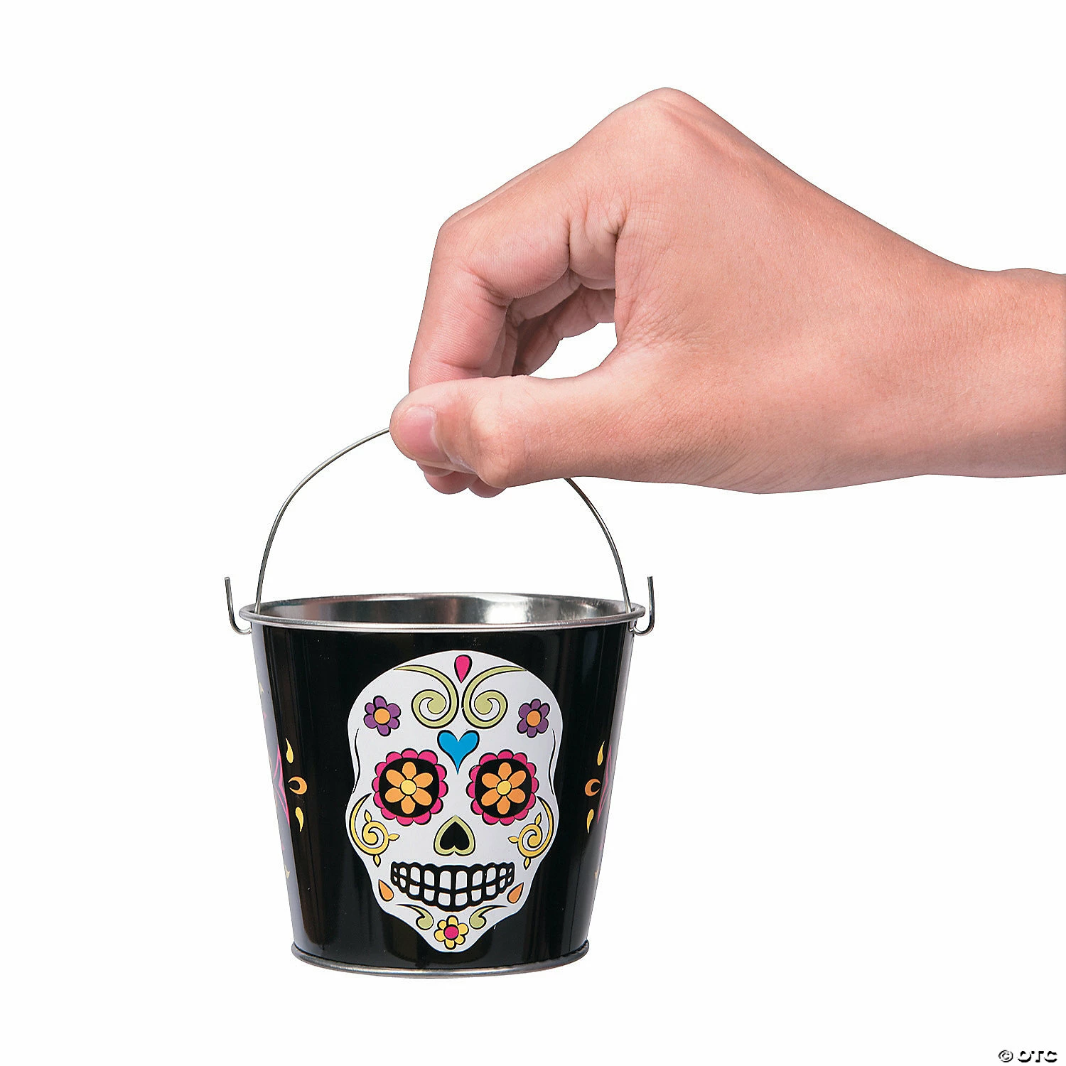 Mini Neon Day of the Dead Pails - 12 Pc. - Image 2