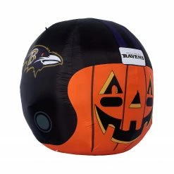NFL Baltimore Ravens Inflatable Jack O' Helmet, 4 ft Tall, Orange
