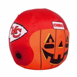 NFL Kansas City Chiefs Inflatable Jack O' Helmet, 4 ft Tall, Orange