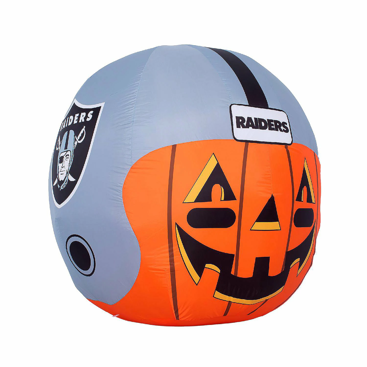 NFL Las Vegas Raiders Inflatable Jack O' Helmet, 4 ft Tall, Orange - Image 3