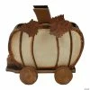 Northlight 10.5" Fall Harvest Wooden Pumpkin Cart Tabletop Decoration