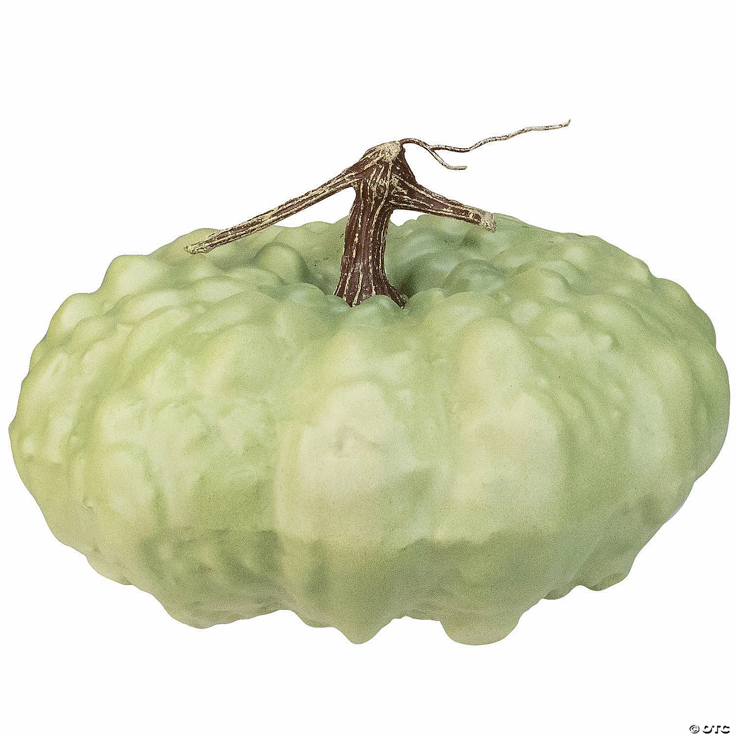 Northlight 10.5" Green Textured Pumpkin Fall Harvest Table Top Decoration