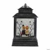 Northlight 11.5" LED Black Halloween Lantern with Pumpkin Couple