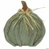 Northlight 12-Inch Green Distressed Halloween Fall Pumpkin Decoration