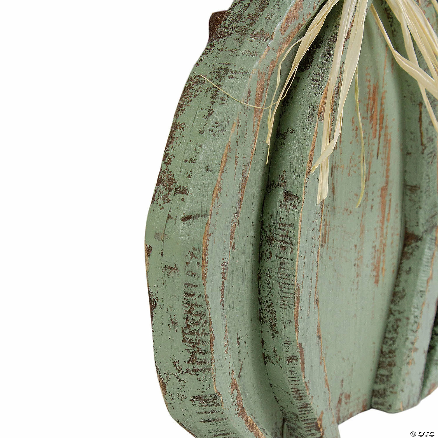 Northlight 12-Inch Green Distressed Halloween Fall Pumpkin Decoration - Image 4