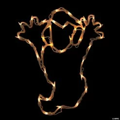 Northlight 15" Lighted Ghost Halloween Double Sided Window Silhouette Decoration
