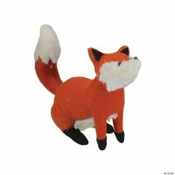 Northlight 16" Plush Sitting Fox Fall Tabletop Decor