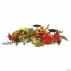 Northlight 28" Yellow Sunflower and Red Leaves Fall Harvest Candle Holder
