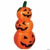 Northlight 3.5' Inflatable Lighted Pumpkin Trio Halloween Outdoor Yard Art