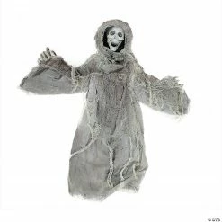 Northlight 36" Gray Touch Activated Hanging Death Reaper Halloween Decor