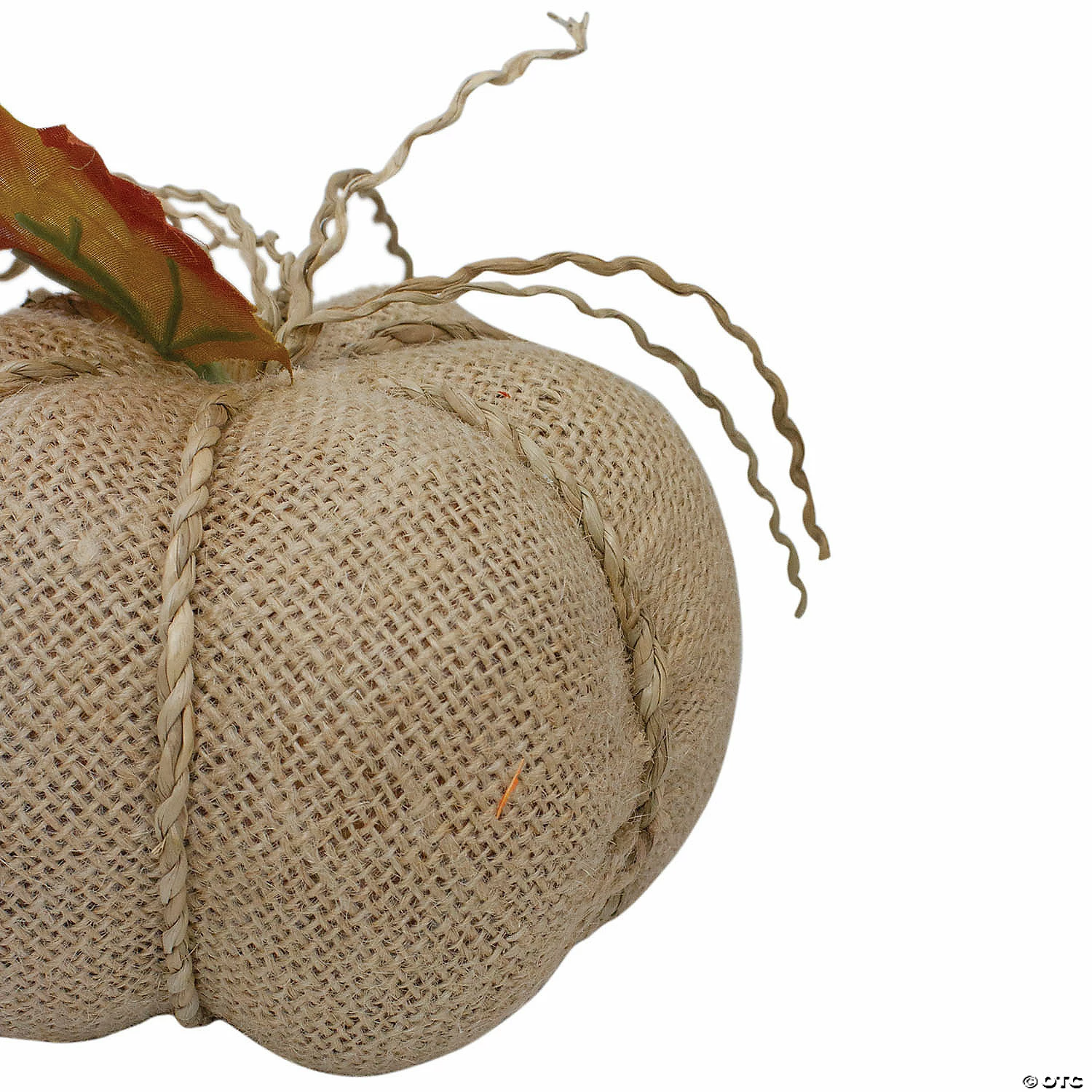 Northlight 5.5" Beige Burlap Autumn Harvest Table Top Pumpkin - Image 3