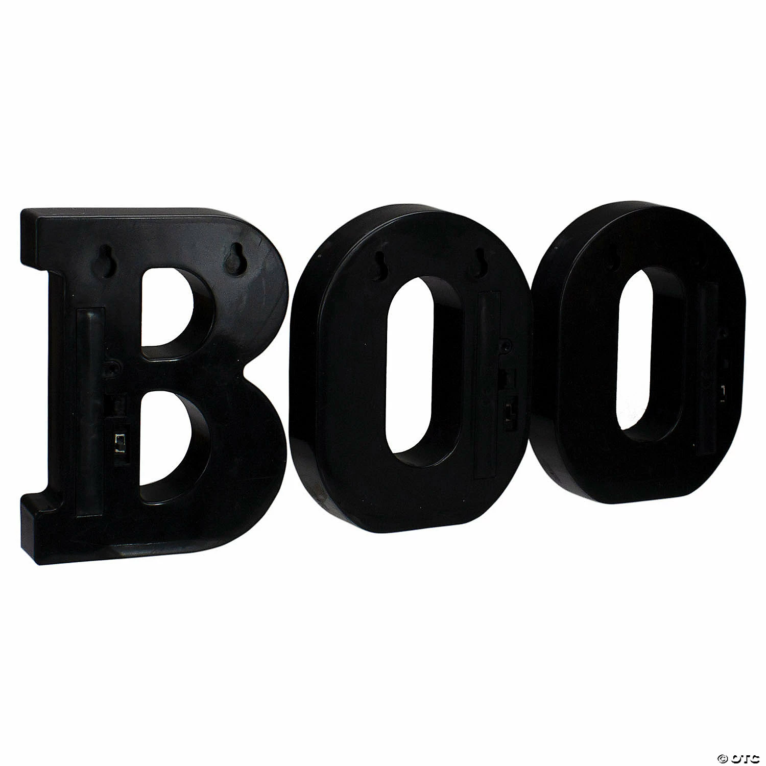 Northlight 6.5" Lighted Black and Gold BOO Halloween Marquee Sign - Image 5