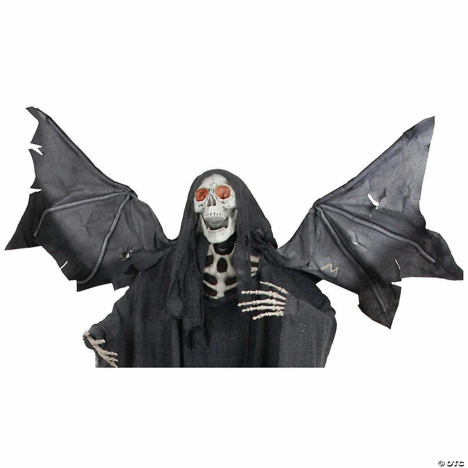 Northlight 66" Pre-Lit Black and Red Sonic Skeletal Reaper with Wings Halloween Decor - Image 2