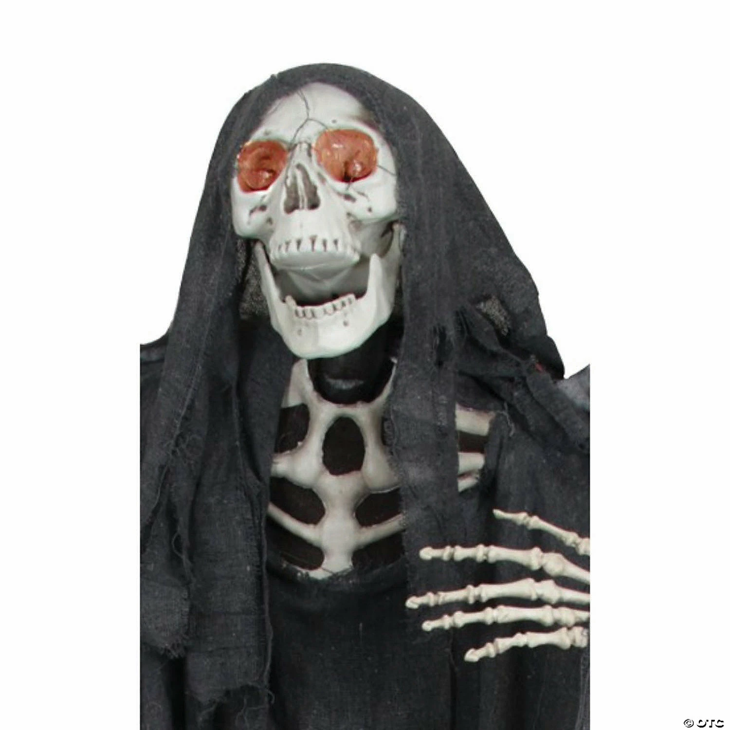 Northlight 66" Pre-Lit Black and Red Sonic Skeletal Reaper with Wings Halloween Decor - Image 3