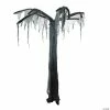 Northlight 7.5' Black and Gray Spooky Standing Ghost Tree Halloween Decoration