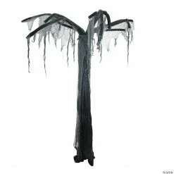 Northlight 7.5' Black and Gray Spooky Standing Ghost Tree Halloween Decoration