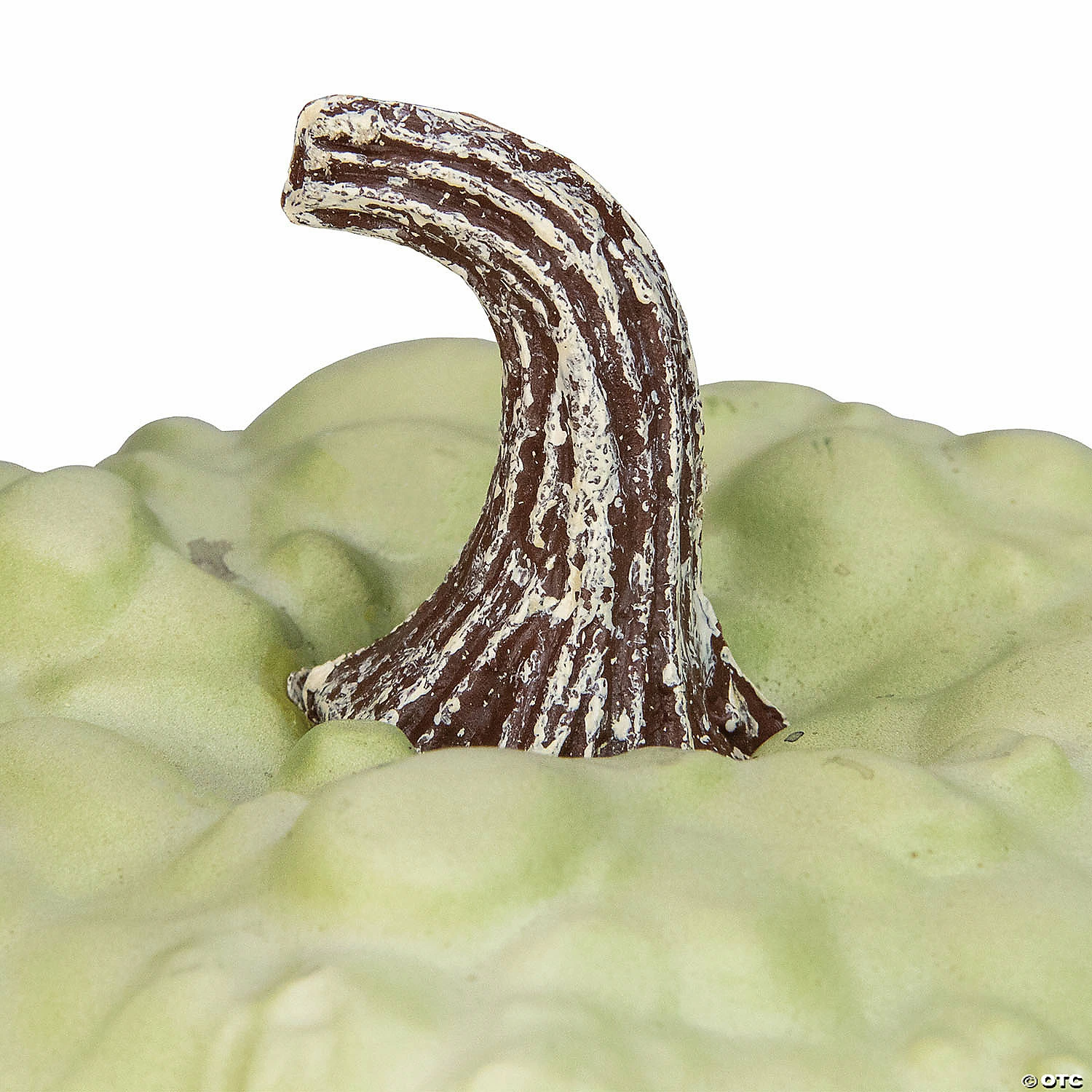 Northlight 7.5" White Textured Pumpkin Fall Halloween Statue - Image 2