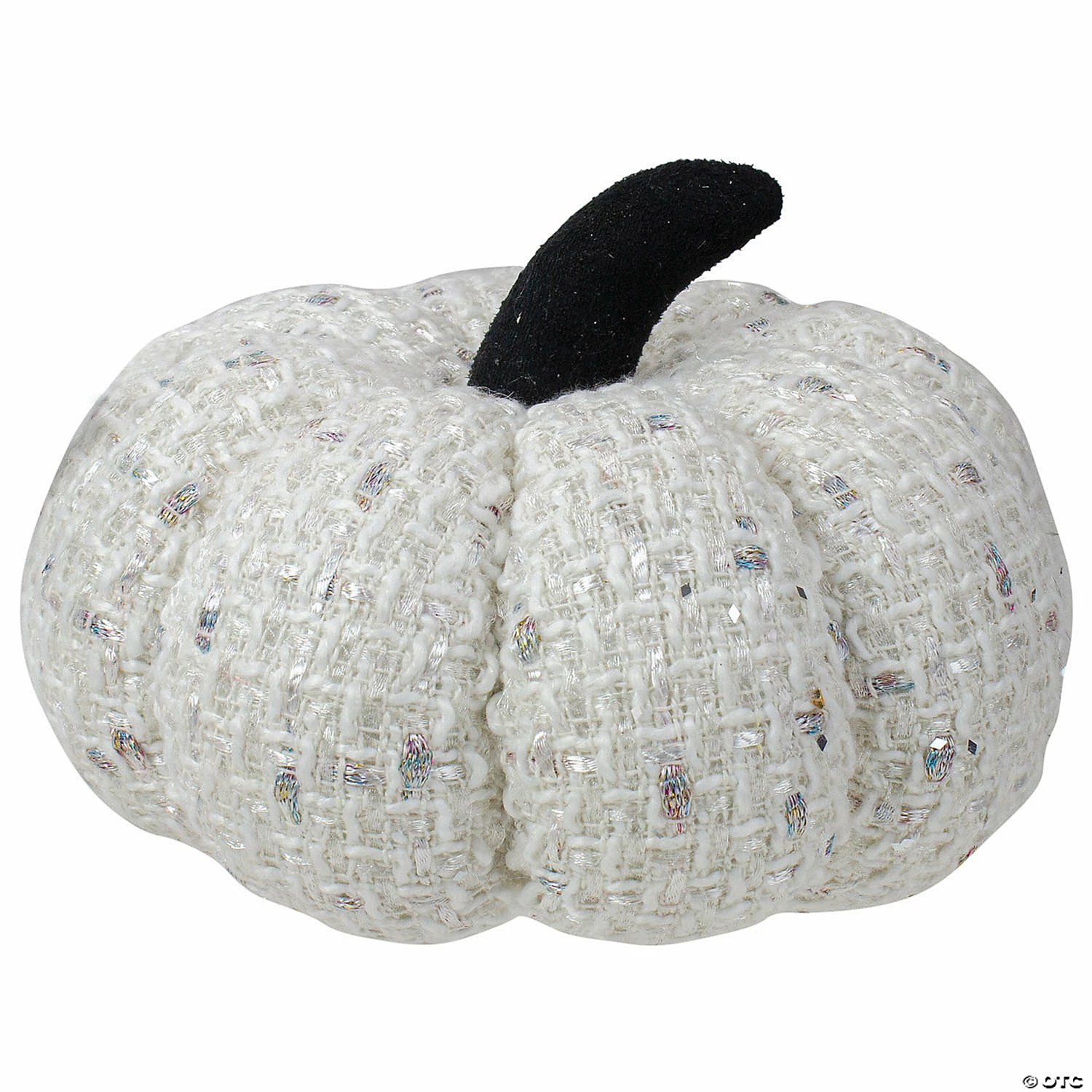 Northlight 7" Ivory Knitted Fall Harvest Tabletop Pumpkin - Image 2