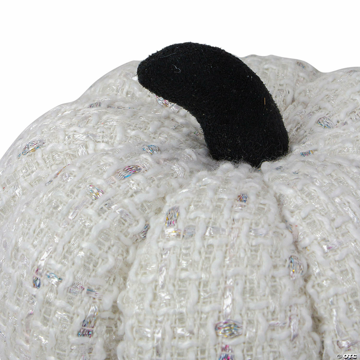 Northlight 7" Ivory Knitted Fall Harvest Tabletop Pumpkin - Image 3