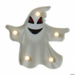 Northlight 7" LED White Ghost Halloween Marquee Decoration