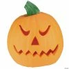 Northlight 9.75" Orange and Green Animated Double-Sided Pumpkin Halloween Decor